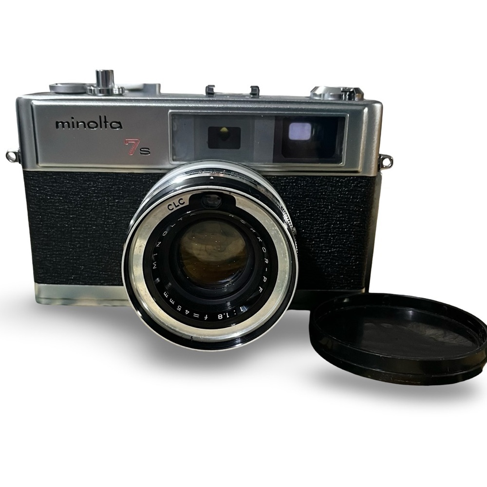 Minolta Hi-Matic 7s Classic 35mm Rangefinder Camera- Decorative or For Repair